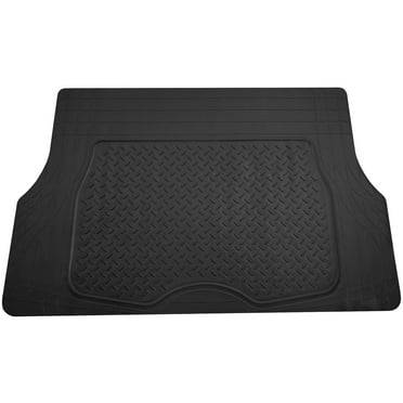 Black 100% Odorless & Super Heavy Duty Motor Trend HD FlexTough Rubber Floor Mats for Car Truck SUV & Van - MT813BKAMw1 